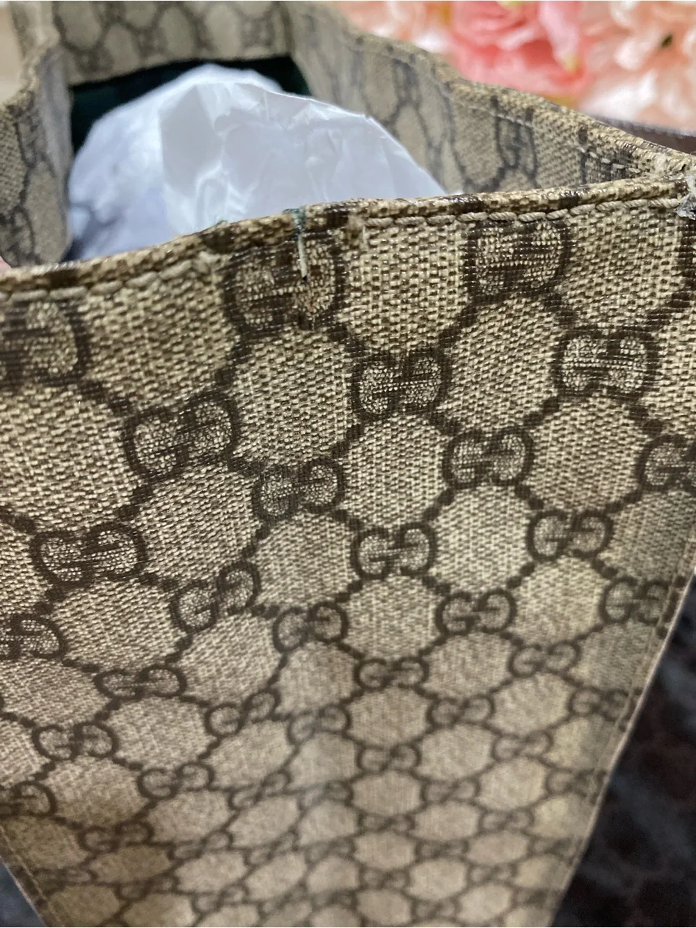 Gucci GG Supreme Canvas Tote Bag